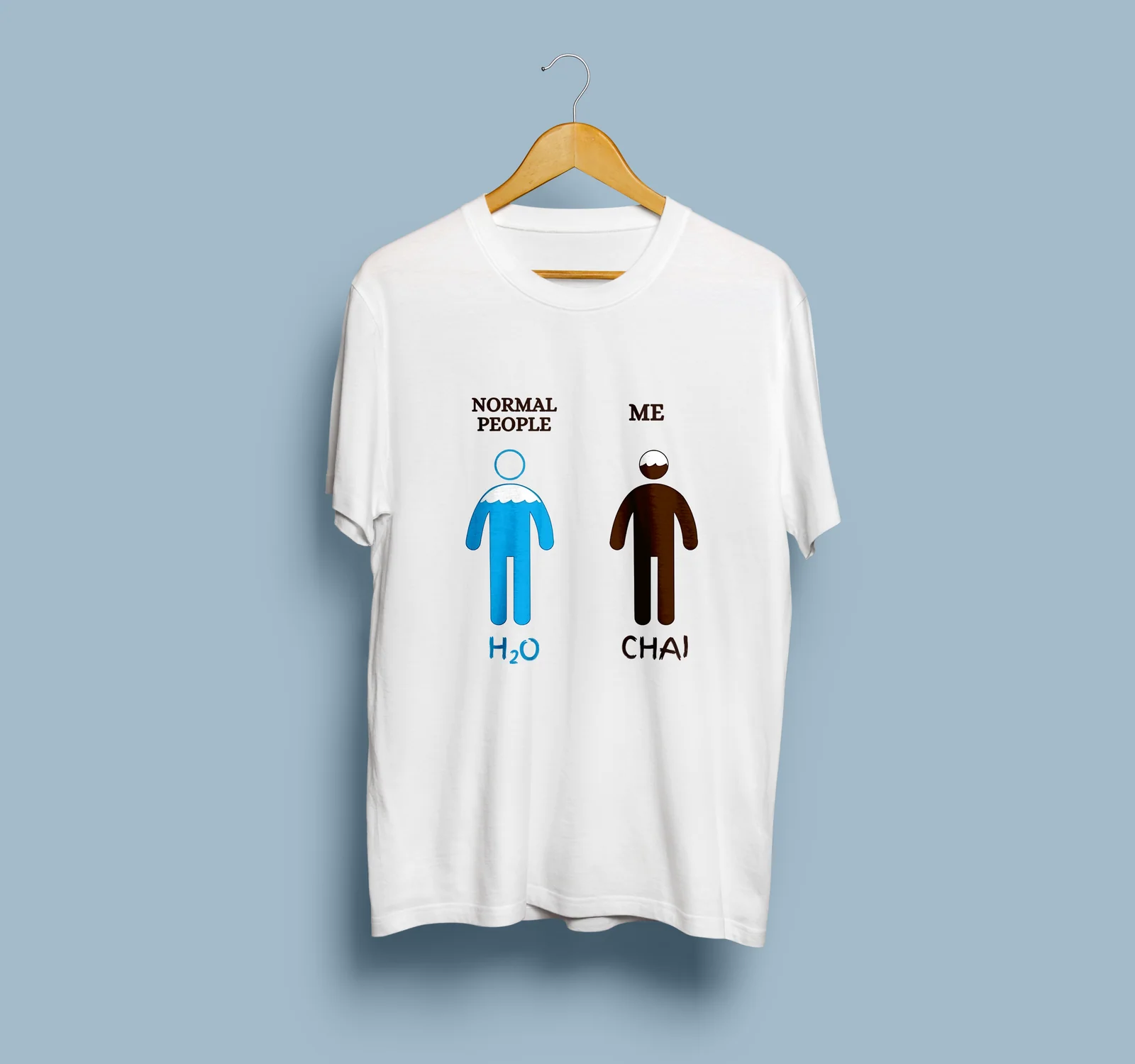 Normal People H2O Me Chai Printed T-Shirt – White