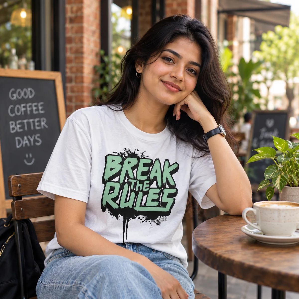 Break The Rules Graphic T-Shirt – Streetwear Typography Tee for Men & Women